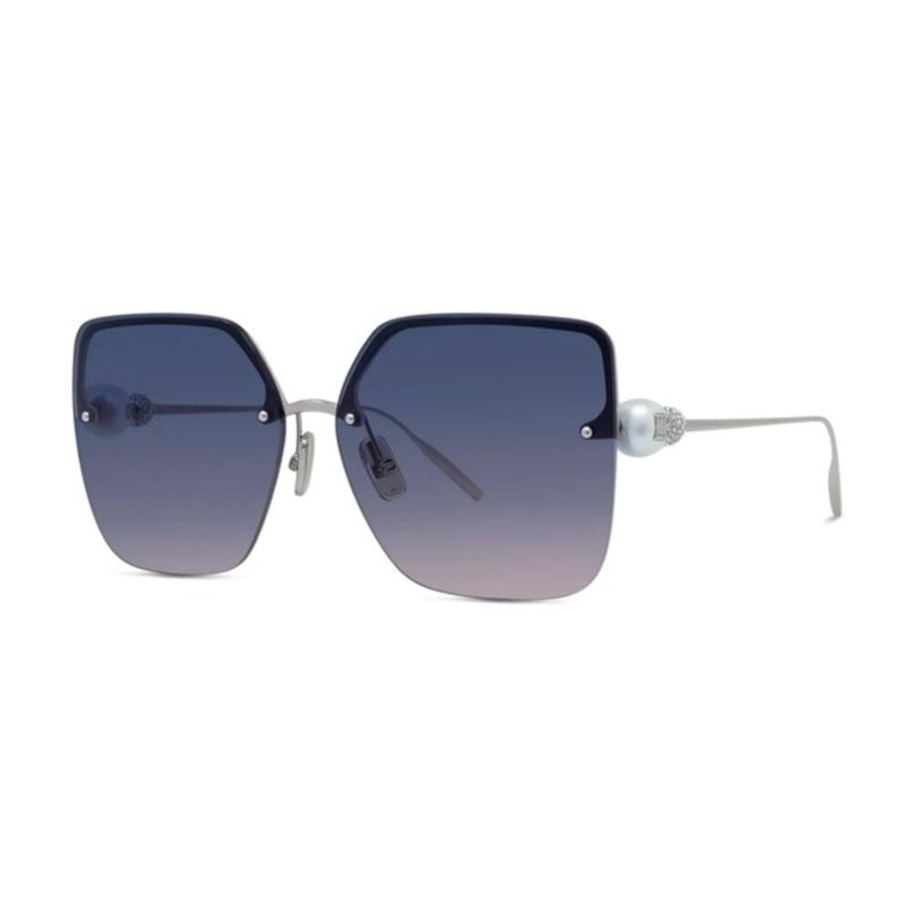 Givenchy Sunglasses Butterfly Rimless, Shiny Silver Frame and Purple Gradient